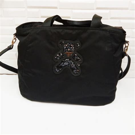 prada bag with bear|Prada leather handbags.